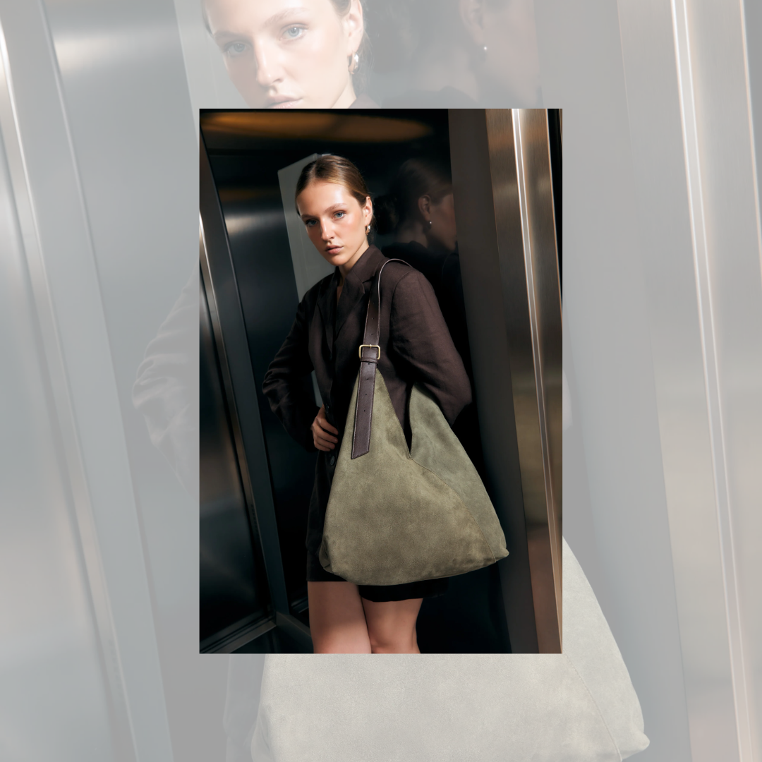Bolso hobo grande efecto ante por 29,99€ en Misako